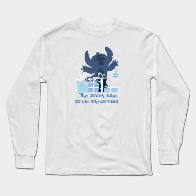 The Stitch who stole Christmas Long Sleeve T-Shirt by magicmirror